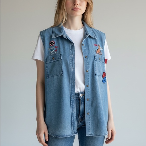 Scooby-Doo! Jackets & Blazers - Scooby Doo Vintage Y2K Denim Vest